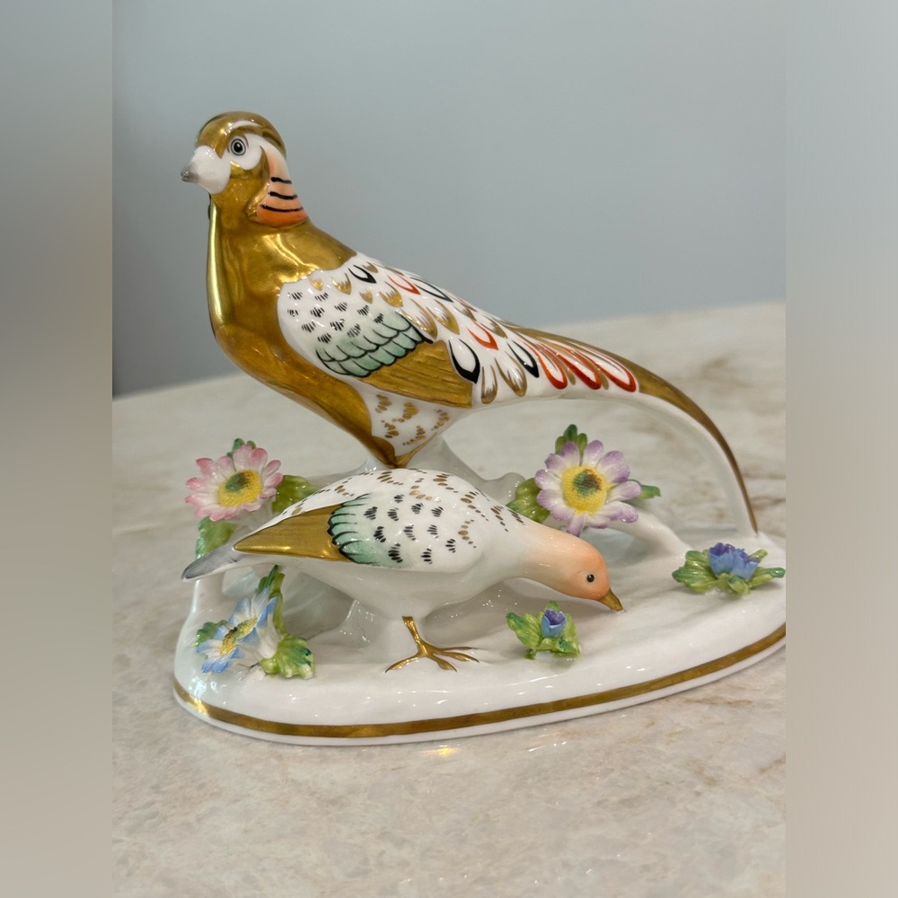 Vintage J.T. Jones Golden Pheasant Figurine -Crown Staffordshire Fine Bone China